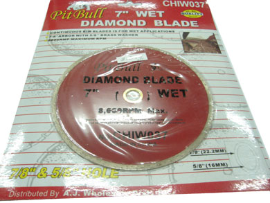 Pit Bull Blade Diamond 7" Wet Cut