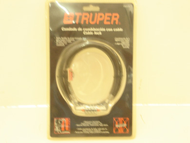 Truper Cable Lock 4 Digit Combination