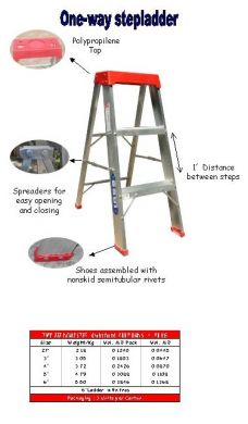 Domestic Aluminium Folding Ladder 5'