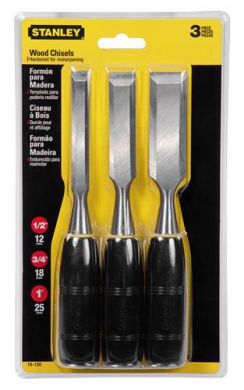 Stanley Chisel Wood Set 3pcs