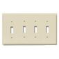 Switch Plate 4Gang/ Ivory