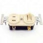 Comb Outlet/Swtch Flush Ivory