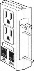 4 OUTLET SIDE ENTRY PHONE/FAX/MODEM SURGE PROTECTOR