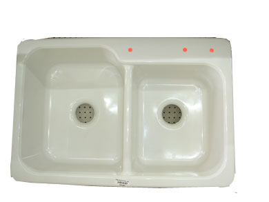 STERLING Kitchen Classics Compression Molded Double Bowl Sink