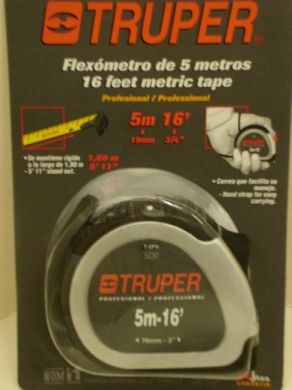 Truper Metric Measuring Tape 16'